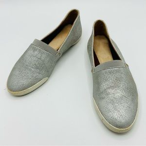 Frye Melanie Slip-On Flat Sneaker Silver